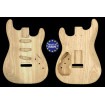 Strat rear routed style electric guitar body 2 pieces Swamp Ash unique