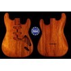 Strat 62 s style electric guitar body 1 piece African Mahogany Hardtail bridge