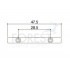 Gotoh TB-47.5 Floyd rose® style tension bar, string retainer chrome