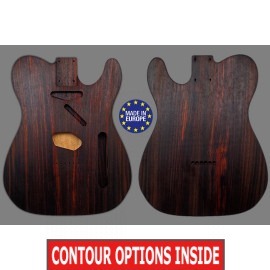 Tele GEORGE HARRISON style electric guitar body, Indian Rosewood, unique stock
