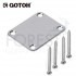 Gotoh NBS3 guitar neck joint plate chrome with screws