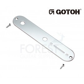 Gotoh CP10 Tele style guitar control plate Chrome with mounting screws