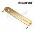 Gotoh CP10 Tele style guitar control plate gold with mounting screws
