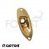 Gotoh JCS1 Strat style guitar jack plate gold, with screws