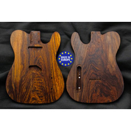 Tele rear routed style electric guitar body highly figured Spanish Walnut, unique