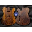Tele rear routed style electric guitar body highly figured Spanish Walnut, unique