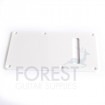 Back spring cover plate for Strat style guitar white