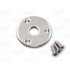 Aftermarket Gibson Flyin&#039; V ® round jack plate HJ008, Chrome with screws