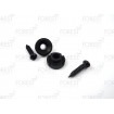 Guitar string retainer set of 2 , 7 and 5.3 mm height black  HS004-05