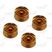 Gibson Epiphone speed style guitar knob 4 set gold / white letters, metric