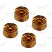 Gibson ® speed style guitar knob 4 set gold / white letters, USA inch size