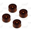 Gibson Epiphone speed style guitar knob 4 set amber / white letters, metric