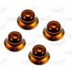 Gibson Epiphone ® bell style guitar knob 4 set gold / white letters, metric