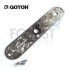 Gotoh CP10-Art-01 Tele style guitar control plate, Art collection, Chrome