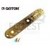 Gotoh CP10-Art-01 Tele style guitar control plate, Art collection, Gold