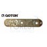 Gotoh CP10-Art-01 Tele style guitar control plate, Art collection, Gold