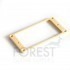 Gibson® style pickup mounting ring, frame, neck position, Cream, flat bottom