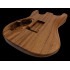 Strat rear routed style electric guitar body 1 piece Monkeypod, unique
