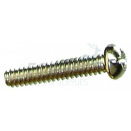 Single coil pickup screw round head chrome 3,36 x20mm, unit