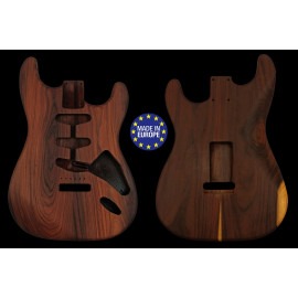 Strat 62 s style electric guitar body 2 pieces Pao Ferro / Santos Rosewood unique