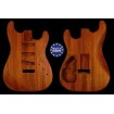 Strat rear routed style electric guitar body 1 piece African Mahogany unique