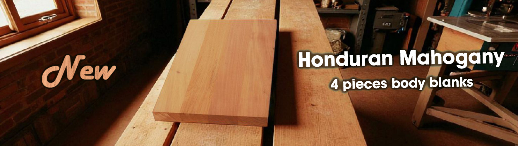 New Honduran Mahogany 4 pieces body blank